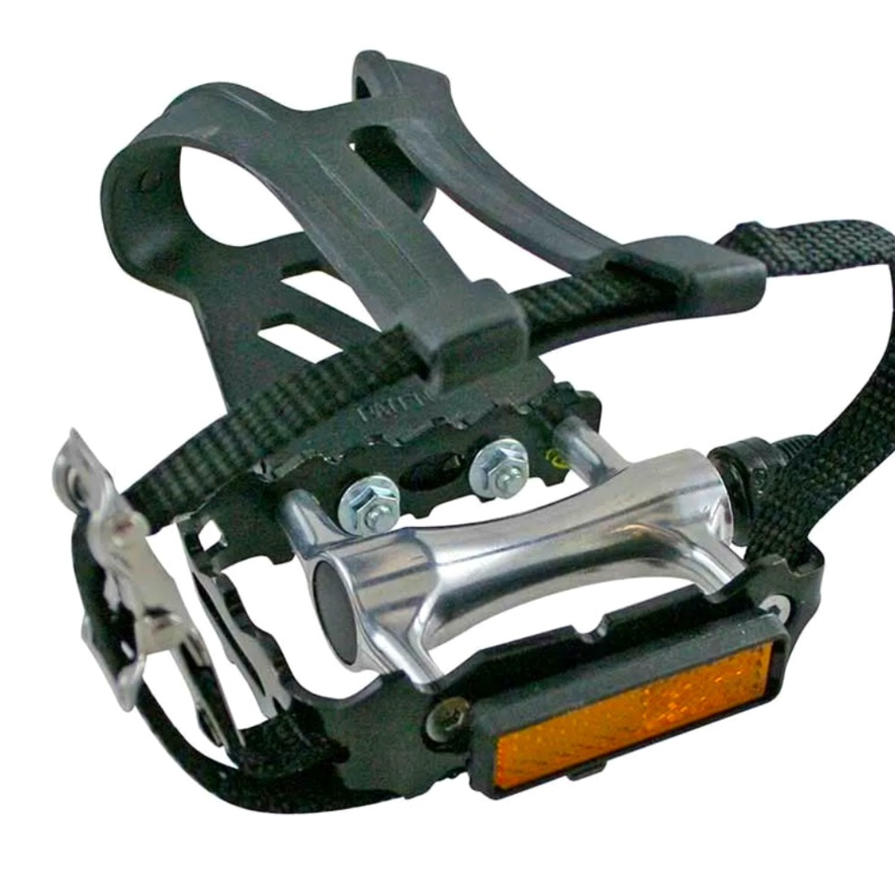 NEW EVO ADVENTURE SL PLUS PEDALS AND TOE-CLIPS AND STRAPS 9/16 Axle